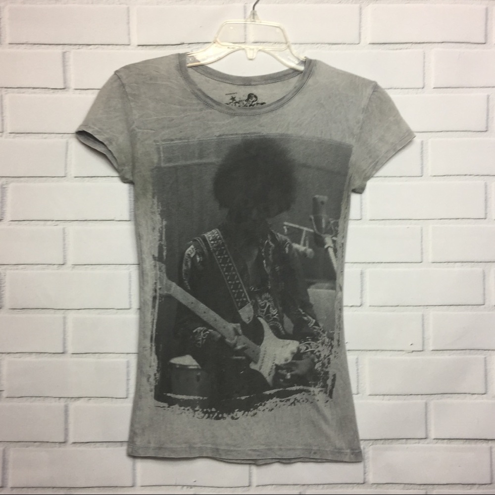 JIMMY HENDRIX GRAPHIC BAND TEE || Gray || XS